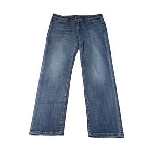 Lucky Brand 410 Athletic Slim Jeans Mens 36x30 Medium Wash Blue Stretch Denim